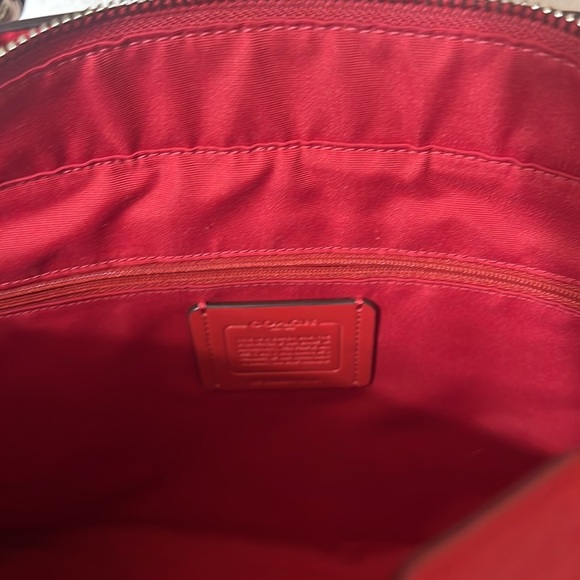 Coach Red Handbag. Used twice. In great condition. - Picture 10 of 11